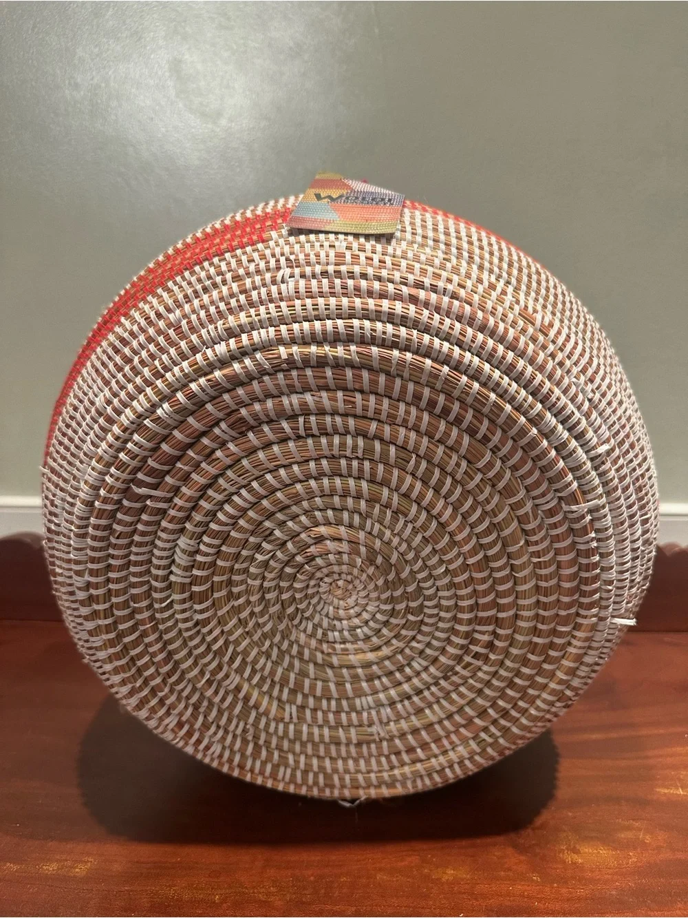 Handmade Wolof Lidded Basket from Senegal